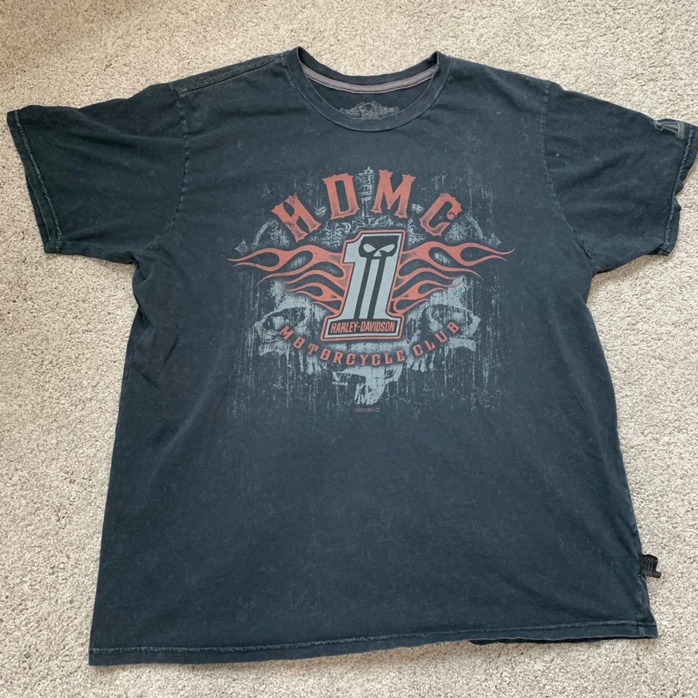 Harley Davidson Motorcycle Club 2013 Pittsburgh Men’s T-shirt XXL